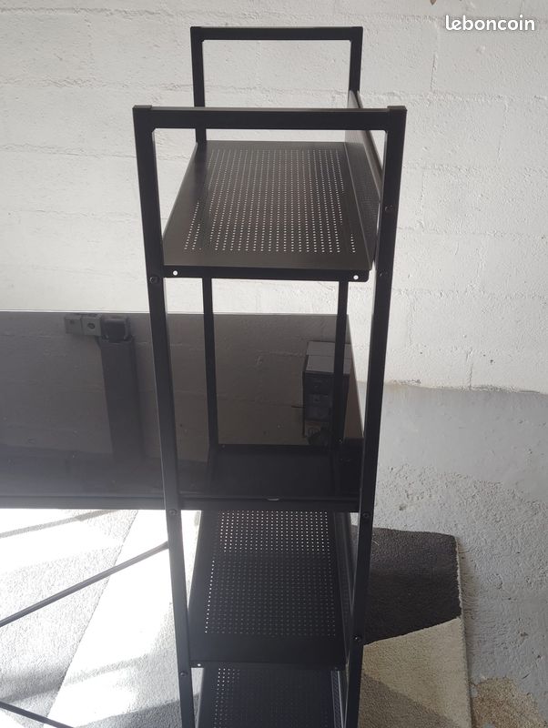 Bureau plateau verre fumé (image 2)