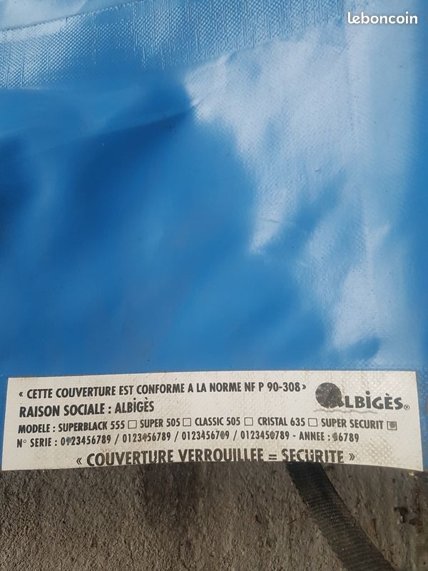 Bâche de sécurité piscine (image 2)