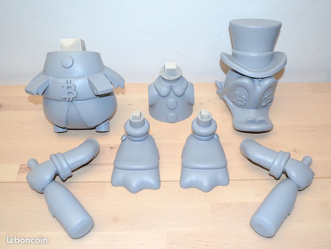 Statue 50cm Oncle Picsou Bitcoin en kit à peindre - Collection