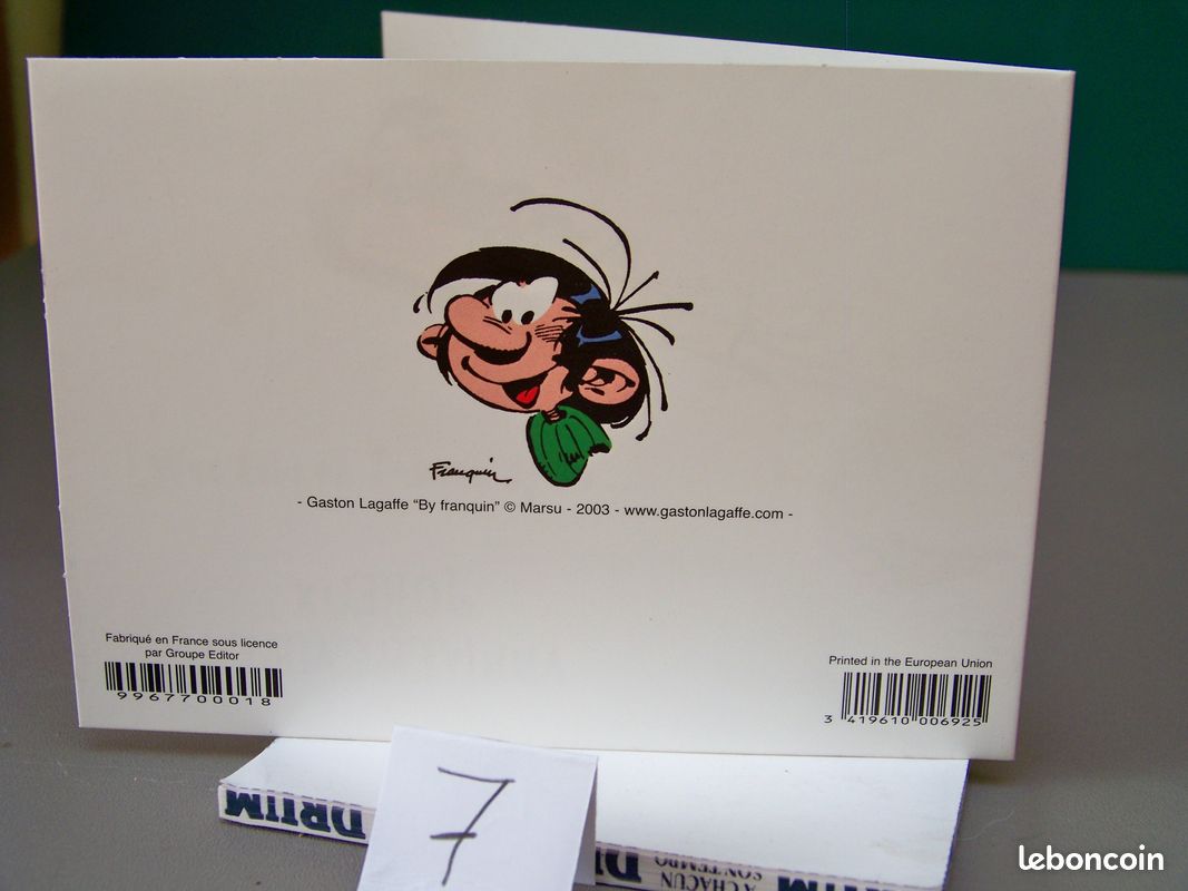 Cartes postales doubles Gaston Lagaffe 2003_2 (image 6)
