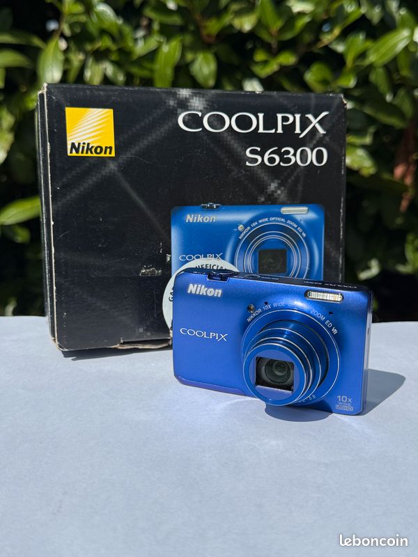 Nikon coolpix s6300 bleu saphir digicam rare appareil photo vlog video - Photo, audio & vidéo