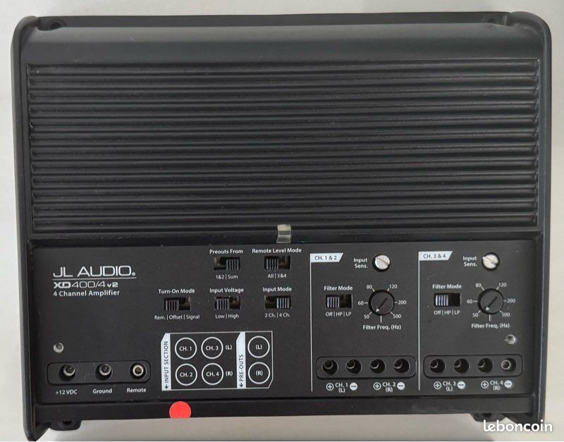 Ensemble sono ampli JL audio, caisson, convertisseur (image 2)