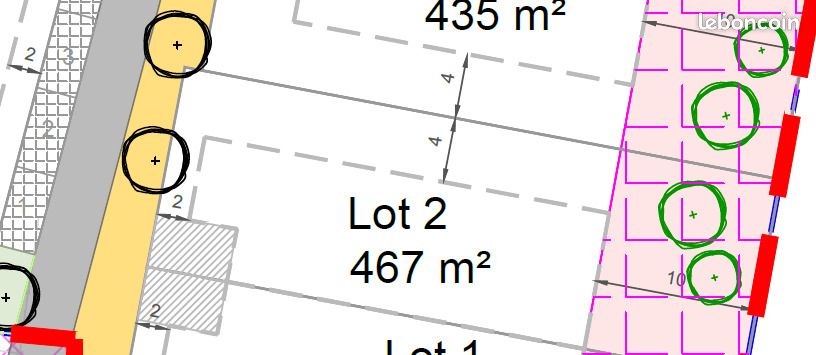 Terrain 466 m² · à Montanay · 195 000 €