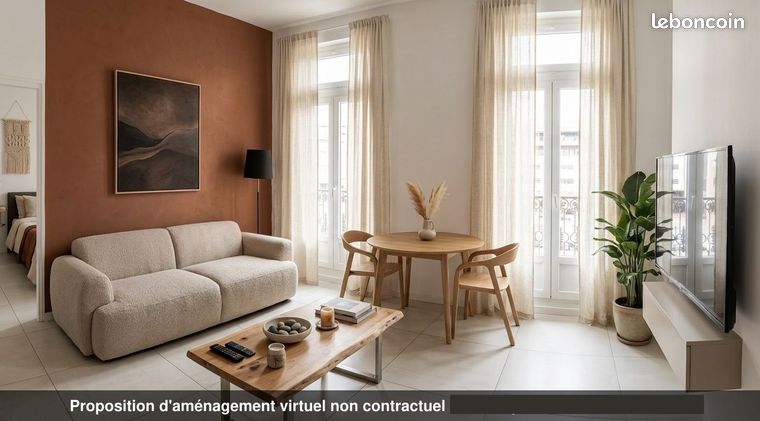 apartment 2 pièces 33 m² à Marseille 13001