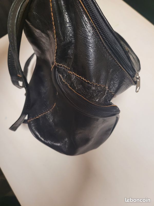 Sac à dos en cuir fabrication artisanale Accessoires Bagagerie