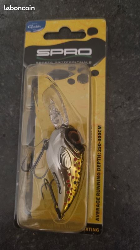 Leurre de pêche SPRO Fat Iris 50 CR – Coloris Brown Trout / Truite Fario (Neuf) (image 1)
