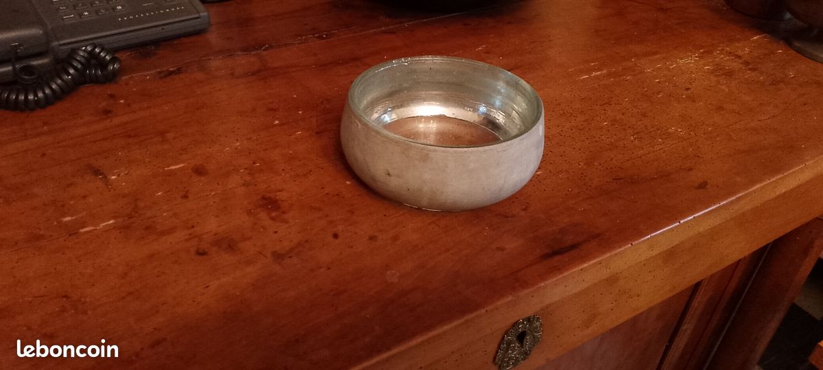 Vide poche en verre épais ancien (image 1)