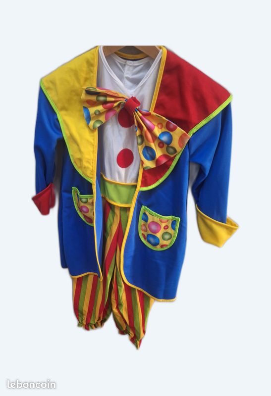 Costume de clown 3pièces 6-7ans 90cm enfant (image 1)