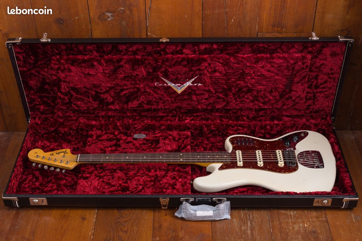 Fender Bass VI Custom Shop Journeyman Relic 2018 - Olympic White (image 10)