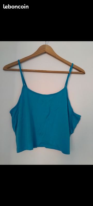 Débardeur bleu shein neuf 46 (image 1)