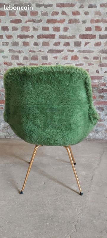 Fauteuil moumoute années 60 vintage (image 3)