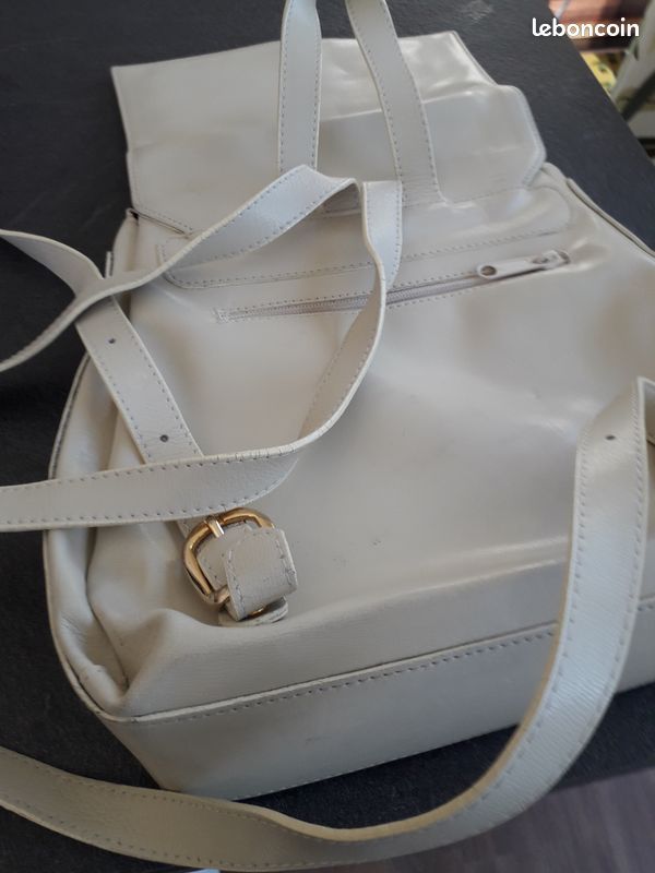Sac à main bretelles dos beige (image 3)