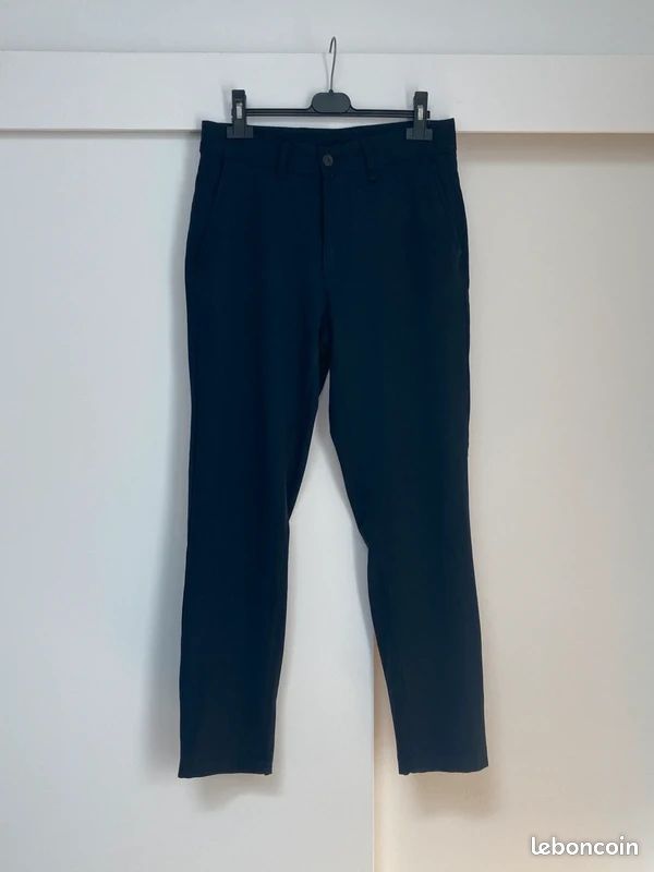 Pantalon Homme Zara Taille 31 Bleu Marine élégant - Neuf Sans étiquettes, Coupe Slim