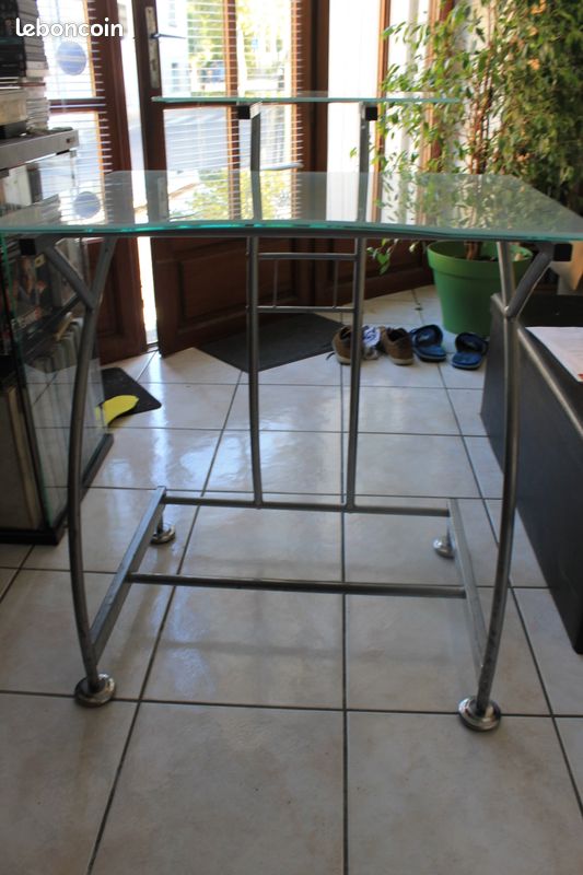 Bureau en alu et verre (image 2)