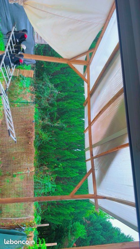 Pergola en bois massif 3x3 avec panneaux polycarbonate (image 4)