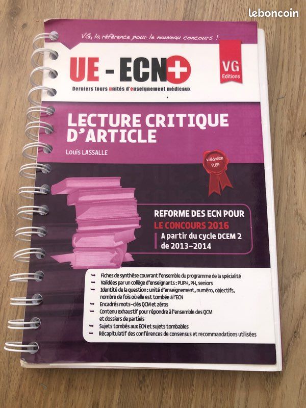 Lecture critique d’article UE-ECN+ (image 2)