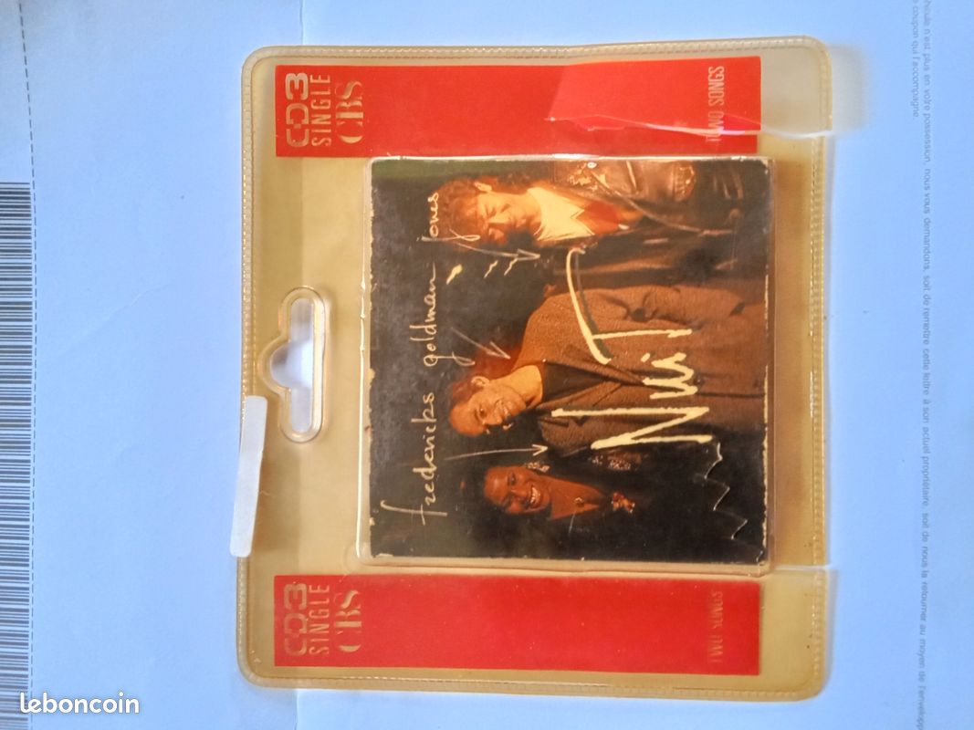Rare mini cd 3" 2 titres Goldman /nuit (image 5)