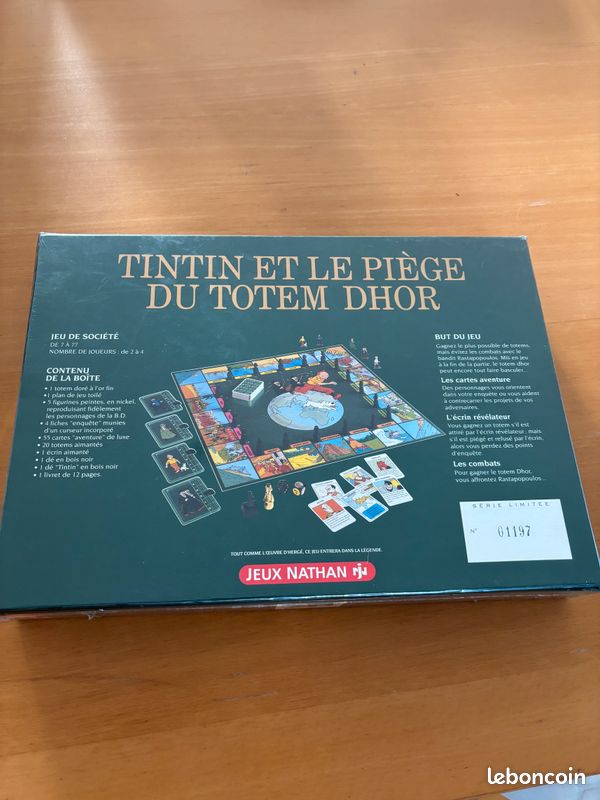 Tintin et le Piège du Totem Dhor (1993) Board Game - Board Game Guys