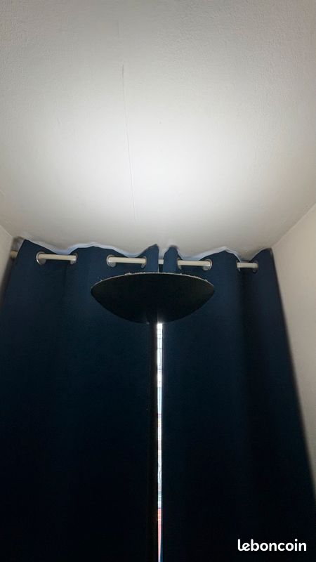 Lampadaire noir 180 cm – Style moderne, lumière fluorescente (image 2)