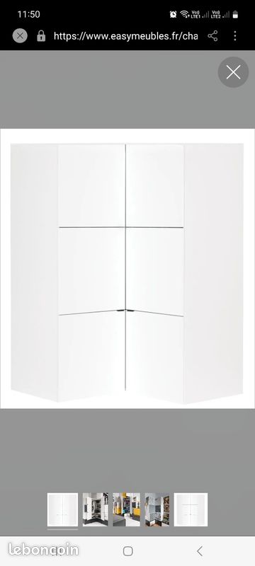 Armoire d'angle marincho 11 pour chambre d'ado (image 1)