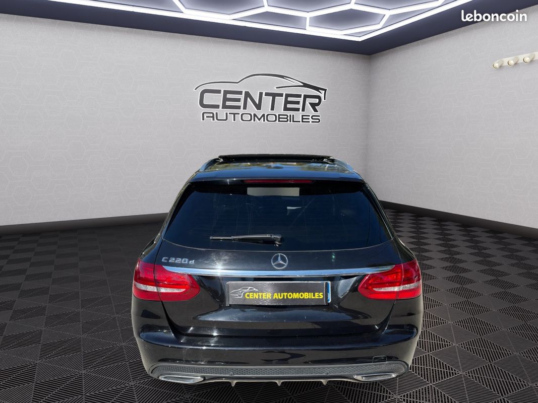 Mercedes CLASSE C BREAK 220 d Sportline 9G-Tronic {TOIT OUVRANT - SIEGE ELECTRIQUE - SON BURMESTER} (image 7)