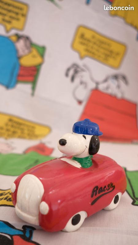 Tirelire Snoopy Joe Cool vintage 1958 1966 tirelire en faïence - France