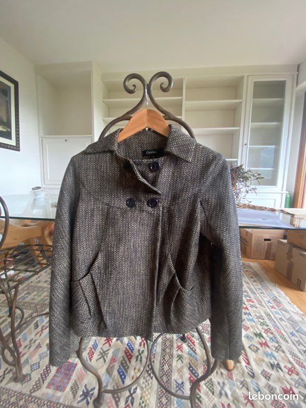 Blousons Vetement Cotelac Veste/ Blouson Noir Chine Beige Rose