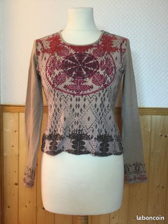 Pull Tunique Femme Mexx Taille FR 42 - Couleur Violet, Col Roulé, Microfibre, Neuf Avec étiquettes