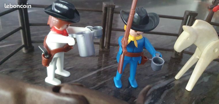PLAYMOBIL COWBOY MEXICAIN Du 3484 Bétail Far west Ranch Ferme EUR 5,00 - FR