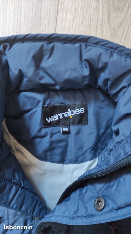 Blouson matelassé hiver/ski mixte bleu marine 10A WANNABEE (image 2)