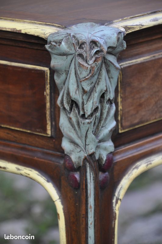 Bureau plat + feuille de verre (image 8)