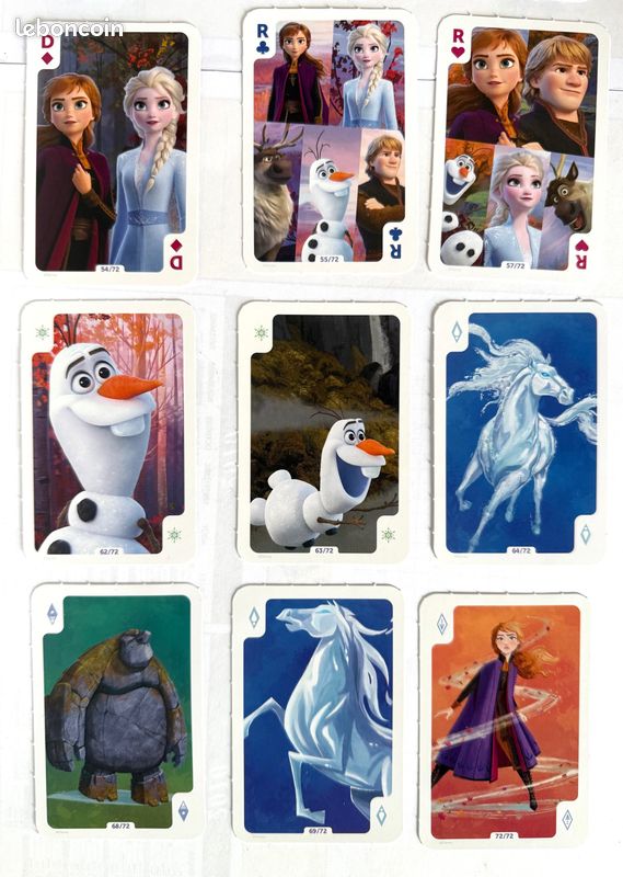 Lot Cartes Reine des Neiges 2 (Etat neuf) (image 6)