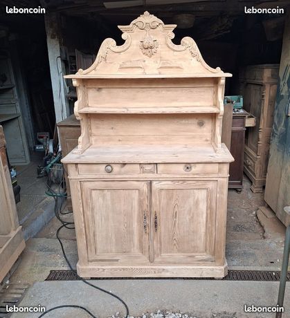 Vaisselier vitrine ancien d'occasion - Ameublement