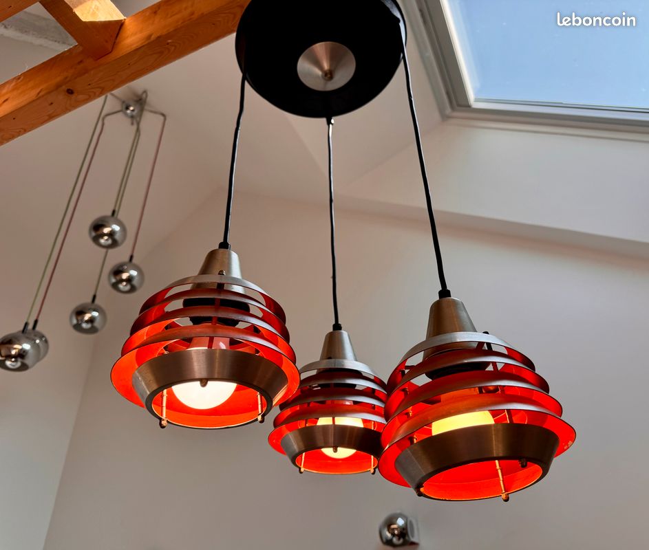 VENDU / Superbe suspension cascade vintage / Lakro de Carl Thore (image 9)
