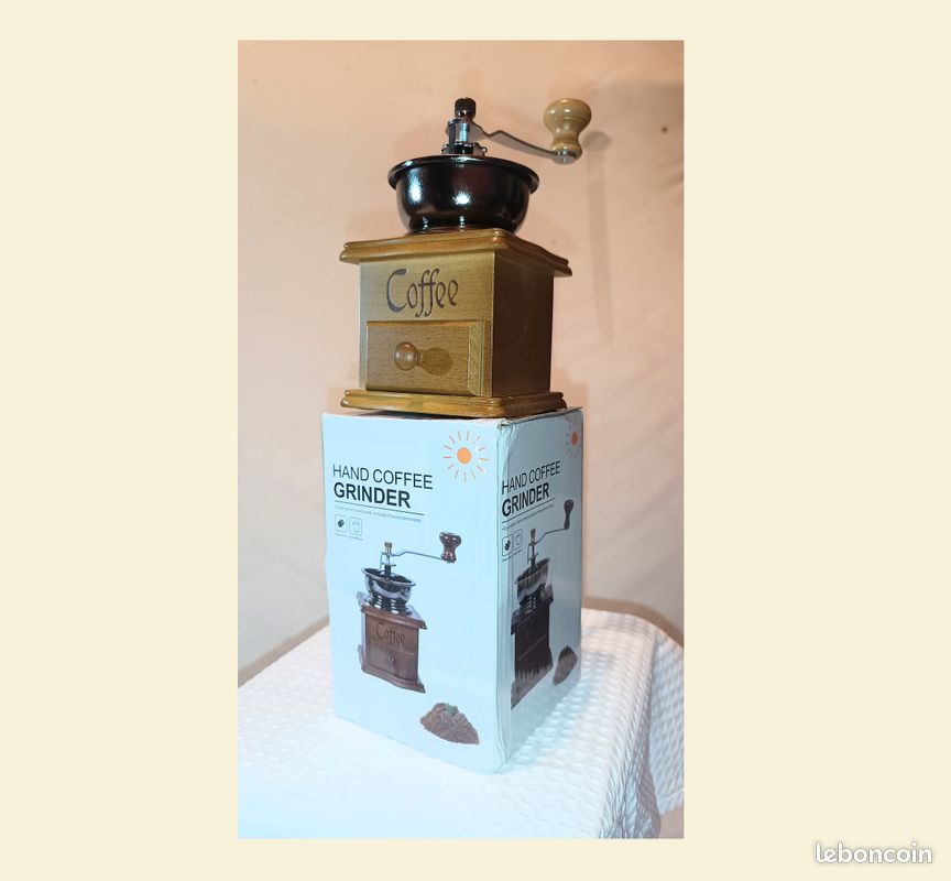 Moulin à café en bois neuf jamais utilisé, il a été testé (image 1)
