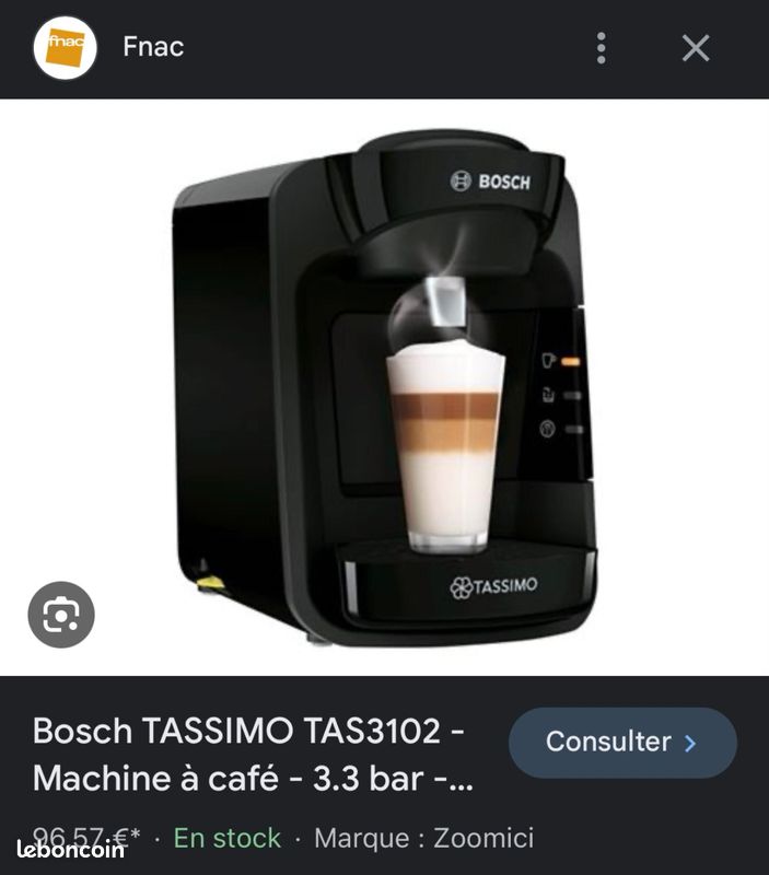 CAFETIÈRE BOSH TASSIMO neuve jamais utilisé (image 5)
