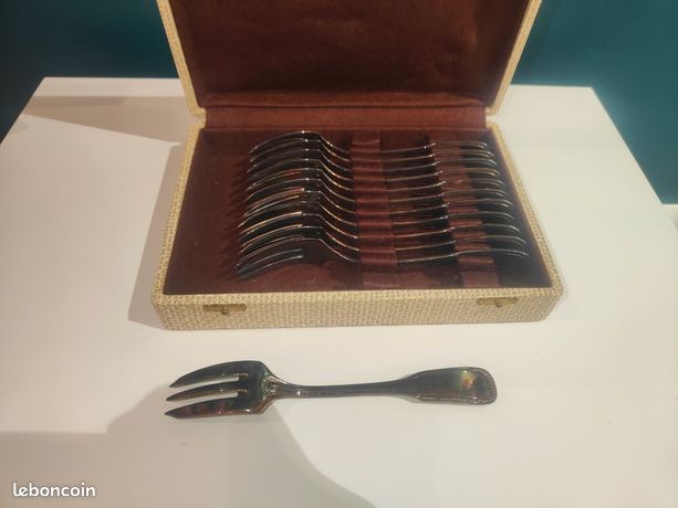 12 Fourchettes à Dessert Guy Degrenne 18/10 - Vintage Dans Boîte - Service Complet