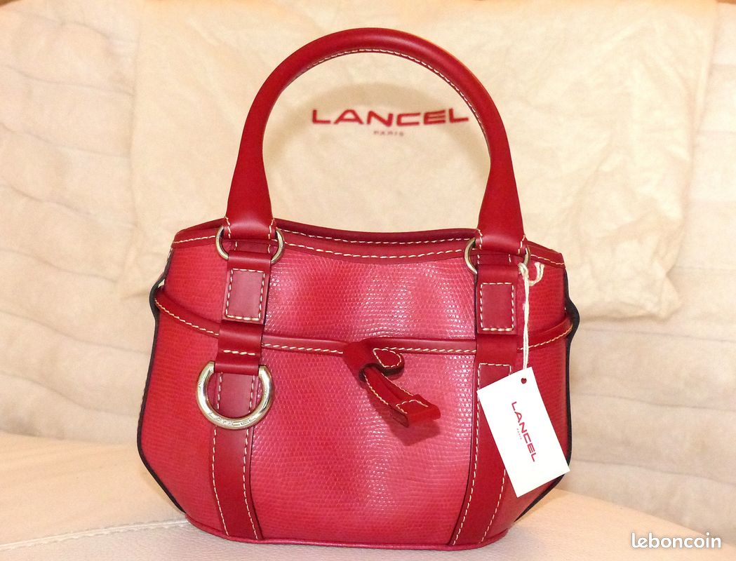 NEUF Mini Sac Seau Cuir de Collection LANCEL Accessoires Bagagerie