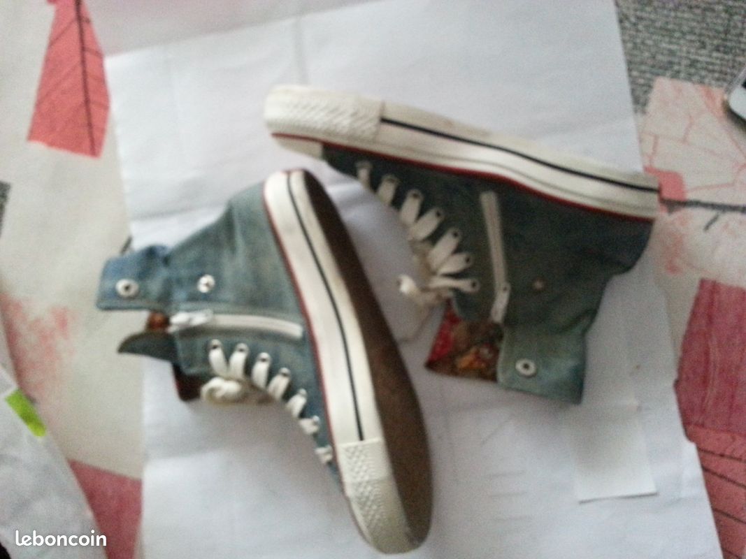 Chaussures peintes T 34 convertible hautes basses (image 5)