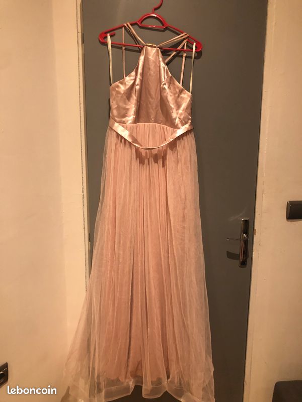 Robe en tulle et satin rose (image 3)