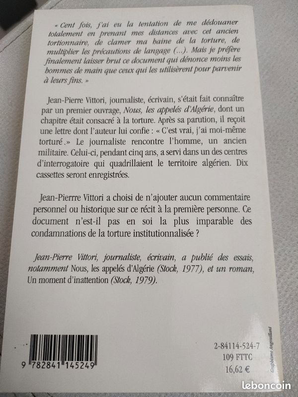 Livre on a torturé en Algérie (image 2)