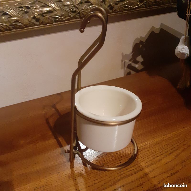 Pot range-couverts + Etagére porte-épices pour barre de crédence métal doré (sans la barre ) (image 4)