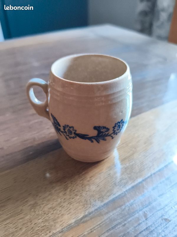 Authentique petit pot à crème en grès - Collection Vintage (image 9)