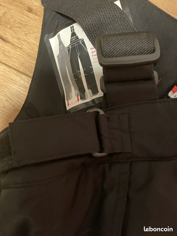 Pantalon De Ski Enfant Maier Sports Maxi Reg - Extension 5cm - Noir - Bretelles Réglables