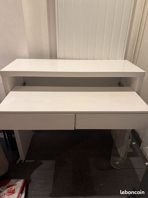 Commode blanche / Bureau extensible – Pratique et élégant (image 2)