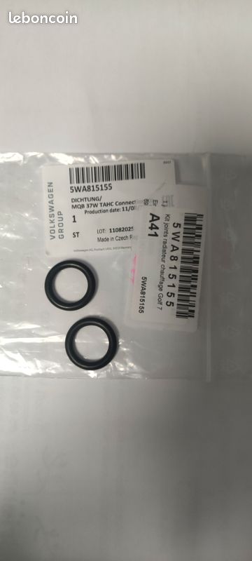 Lot De 2 Joints Toriques N90890501 Pour Système De Chauffage - Compatible Audi, Seat, Skoda, Volkswagen