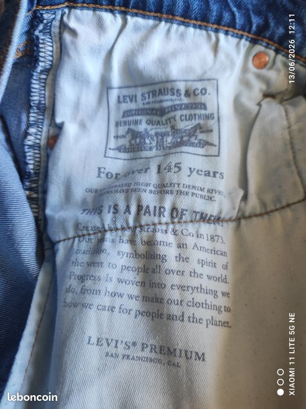 ✨ Jean Levi’s 512 Slim Taper – Bleu Brut Authentique – État Neuf – W31 L32 ✨ (image 9)