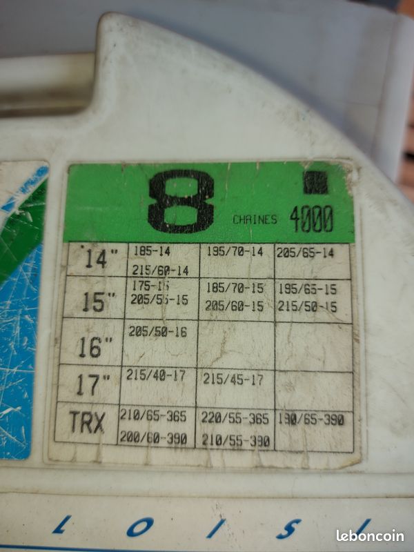Chaînes pour roues de voiture (image 2)