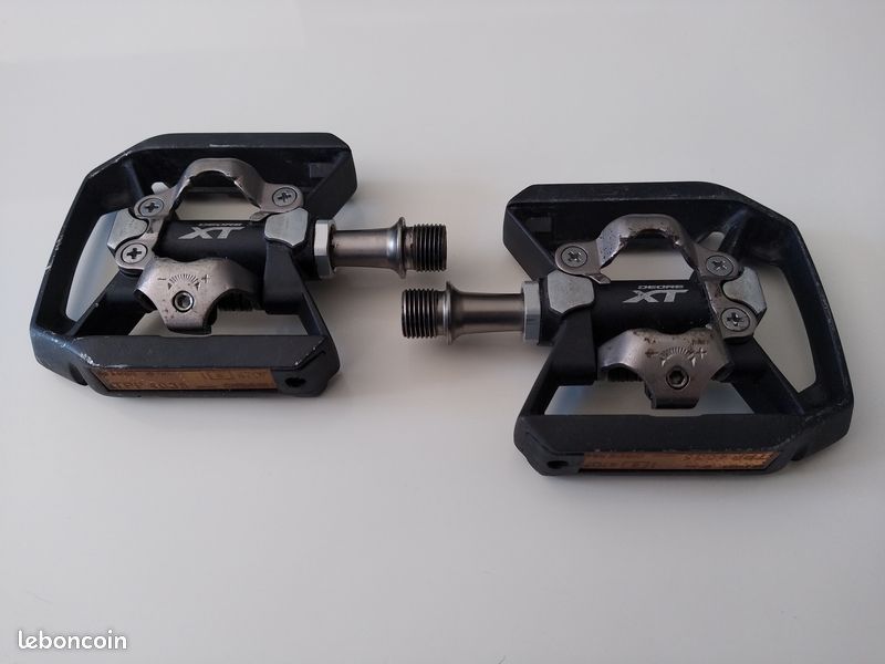 Pédales Shimano Deore XT PD-M737 VTT - Vintage, Sans Clips, état Correct
