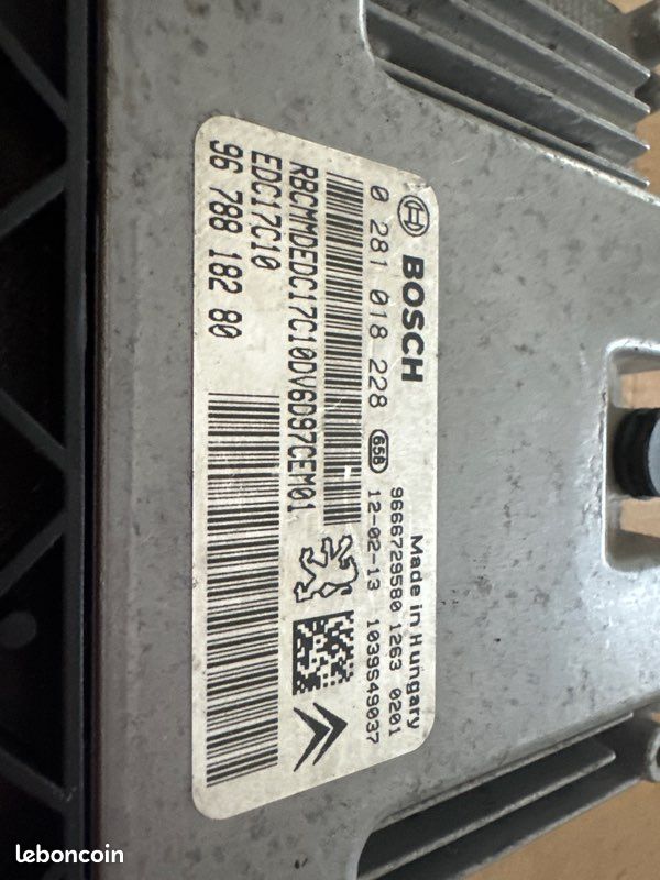 Calculateur moteur Citroen berlingo (image 2)